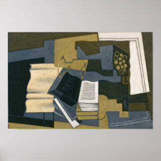 Juan Gris Carafe und Buch Poster
