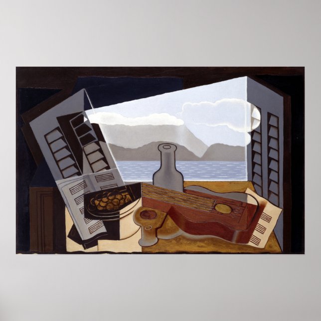 Juan Gris Das geöffnete Fenster Poster (Vorne)