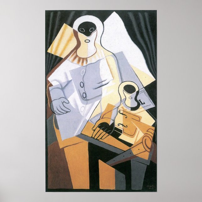 Juan Gris - Pierrot Poster (Vorne)