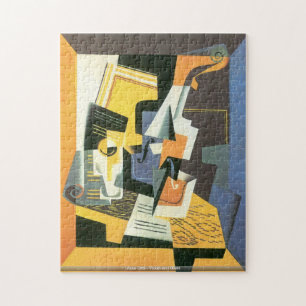 Juan Gris - Violinen- und Glaspuzzlespiel