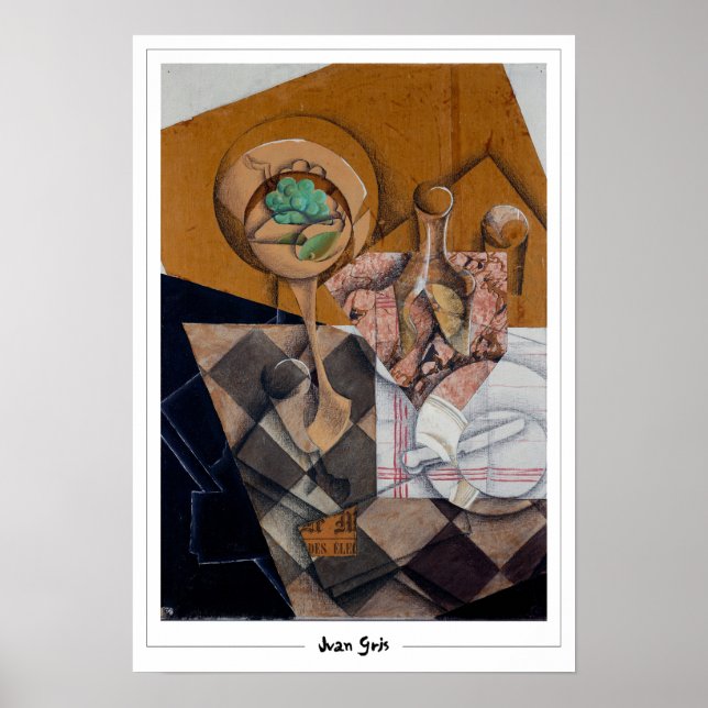 Juan Gris Zedign Art Poster #144 (Vorne)