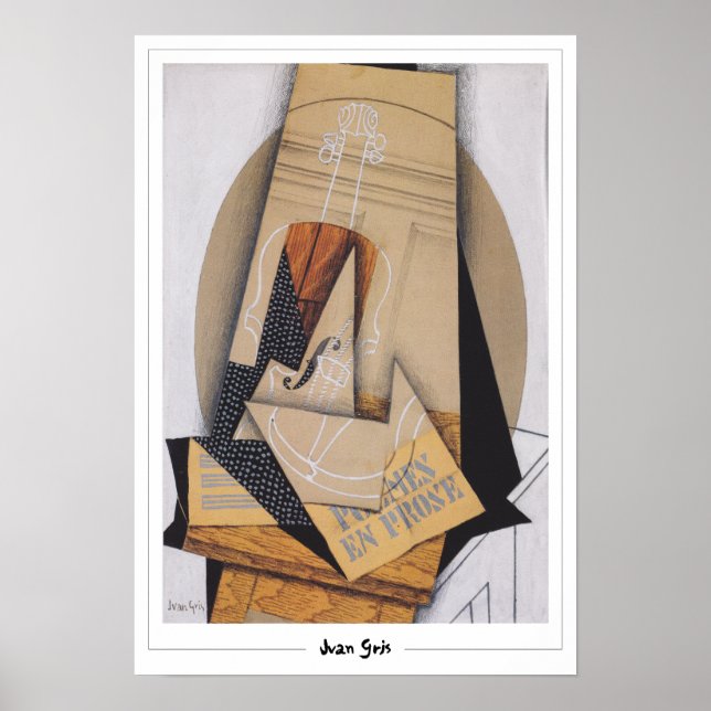 Juan Gris Zedign Art Poster #184 (Vorne)