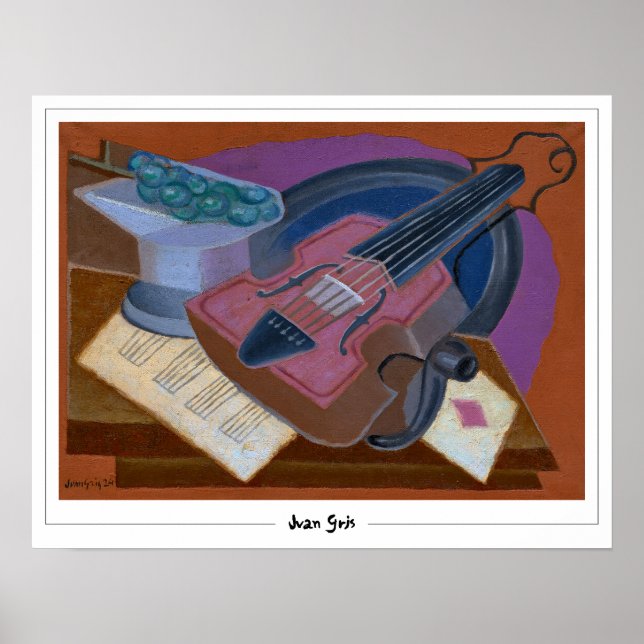 Juan Gris Zedign Art Poster #324 (Vorne)