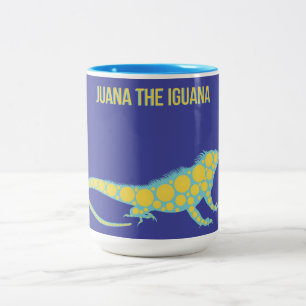 Juana der Leguan Zweifarbige Tasse