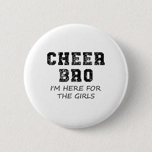 Jubel Brudi Lustiger Bruder Cheerleading Unterstüt Button