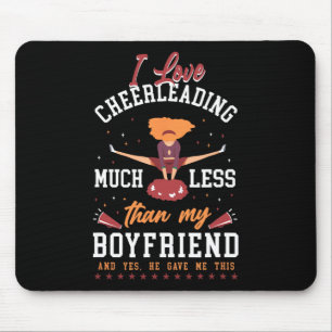 Jubel Cheerleader Freund Ich liebe Cheerleading M Mousepad