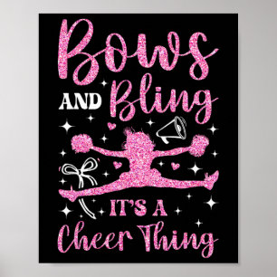 Jubel Cheerleading-Bögen Und Glanz Es Ist Eine Che Poster