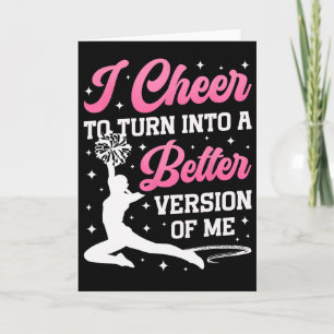 Jubel Cheerleading Ich jubele, um eine bessere V z Karte