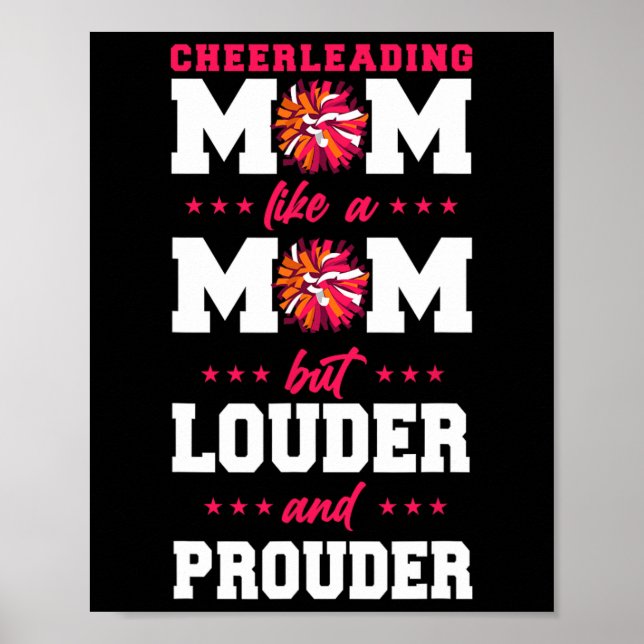 Jubel Cheerleading-Mutter Mutter Cheerleading-Mama Poster (Vorne)