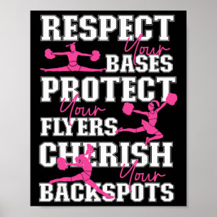 Jubel Cheerleading Respektiere deine Ses Schütze d Poster