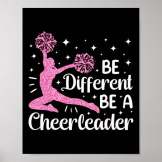 Jubel Cheerleading Sei anders Sei ein Cheerleader Poster