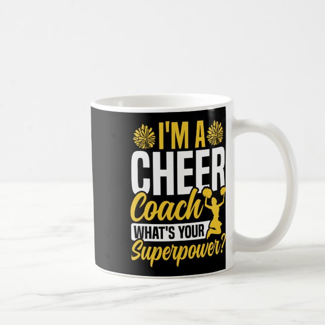 Jubel Cheerleading-Trainer Ich bin ein Cheer-Train Kaffeetasse (Rechts)