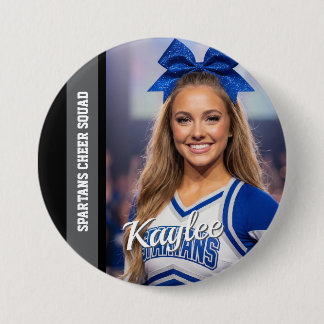 Jubel-Foto-Button Cheerleader-Teamgeist-Button Button