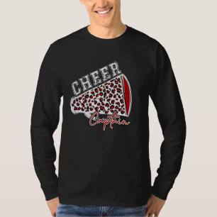 Jubel KAPITÄN Leopard Gepard Megaphon Marone Tre T-Shirt