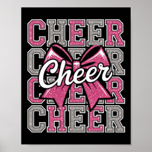 Jubel Kokette Schleife Cheerleaderin Cheerleading  Poster