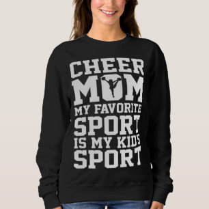 Jubel-Mama Cheerleading Cheerleader Lieblingssport Sweatshirt