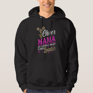 Jubel Mama größter Fan Leopardendruck und Pom-Pom  Hoodie