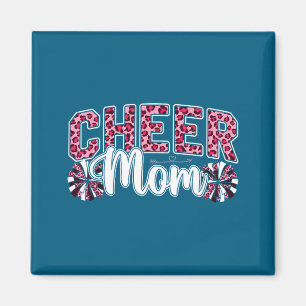 Jubel-Mama Leopard Cheerleaderin Cheerleading-Kuns Magnet