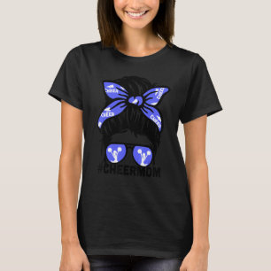 Jubel Mutter Mama Blau Megaphon Cheerleading Mama T-Shirt