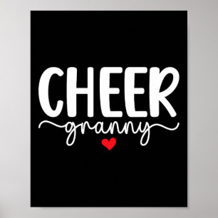 Jubel-Oma Boho-Oma einer Cheerleaderin Poster