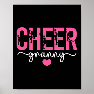 Jubel Oma Cheerleading Oma Einer Cheerleaderin  Poster