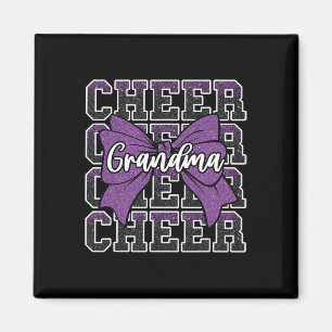 Jubel Oma Schleife Sport Cheerleaderin Cheerleadin Magnet