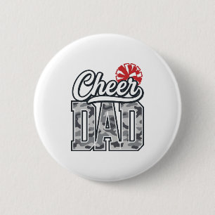Jubel Papa Camo Pom Vintage Vektor Design_1 Button