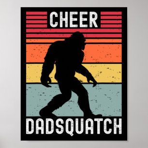 Jubel Papa Cheerleading Bigfoot Poster