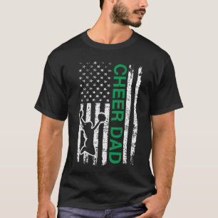 Jubel Papa Flagge Grün Cheerleading Familie T-Shirt