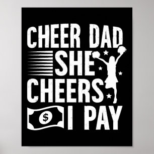 Jubel Papa ich bezahle Cheerleading Vater einer Ch Poster