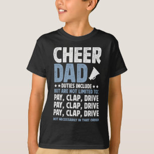 Jubel Papa Pflichten Cheerleading Papa Einer Cheer T-Shirt