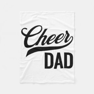 Jubel Papa Rot Und Schwarz Weiß Cheerleading Passe Fleecedecke