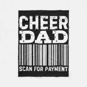 Jubel Papa Scan Für Zahlung Cheerleading _1 Fleecedecke