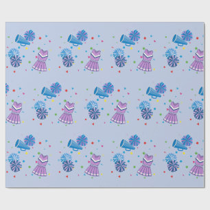 Jubel-Pompoms und Konfetti Geschenkpapier