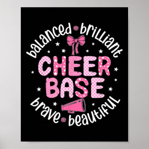 Jubel Se gestartete brillante tapfere Cheerleading Poster