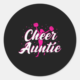 Jubel Tante Cheerleader Outfit Jubel Tante Cheer Runder Aufkleber