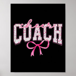 Jubel Trainer Blumen Kokette Schleife Cheerleaderi Poster