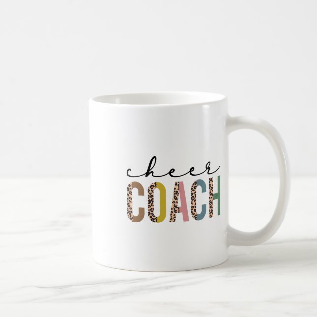 Jubel-Trainer Leopard Cheerleading-Requisiten Nied Kaffeetasse (Rechts)
