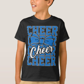 Jubelbogen Sport Cheerleader Cheerleading Blau Jun T-Shirt