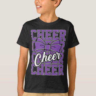 Jubelbogen Sport Cheerleader Cheerleading Lila B T-Shirt