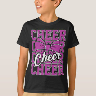 Jubelbogen Sport Cheerleader Cheerleading Rosa Jun T-Shirt