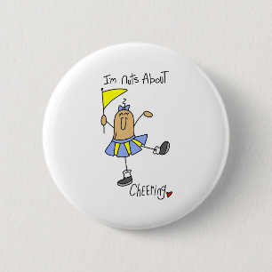 Jubelnde Nuss Button