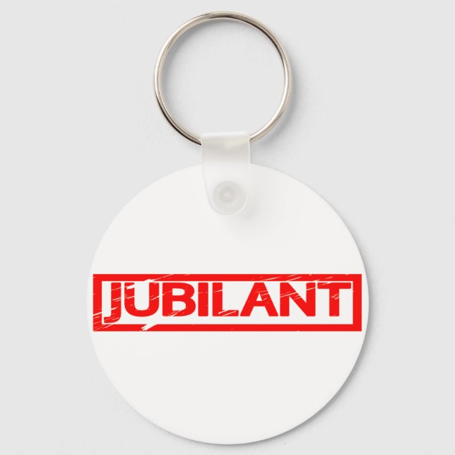 Jubilant Briefmarke Schlüsselanhänger (Vorderseite)