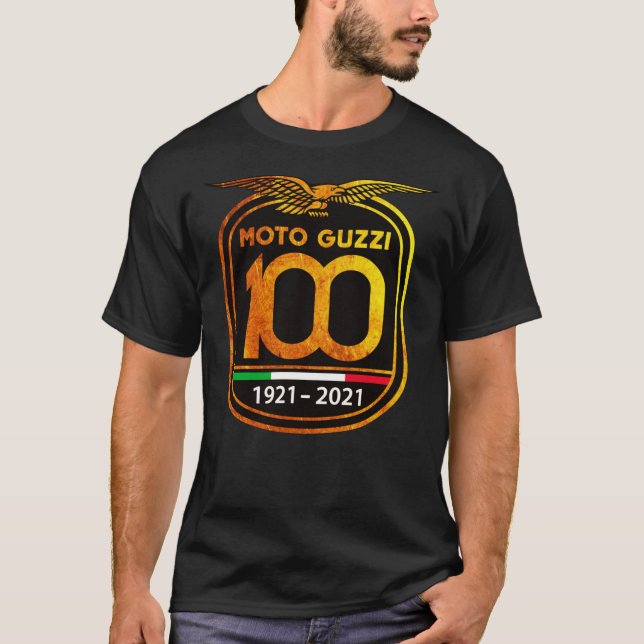 Jubiläum 100. Moto Guzzi Essential T - Shirt (Vorderseite)