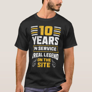 Jubiläum 10 Jahre im Dienst T-Shirt