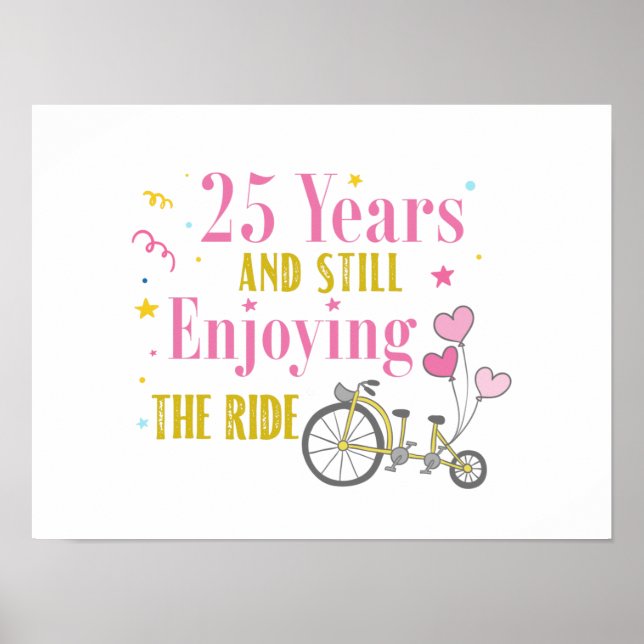 Jubiläum 25 Jahre genießen die Fahrt Poster (Vorne)
