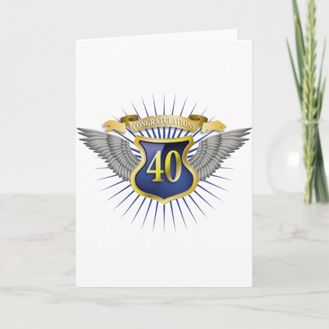 Jubiläum 40 karte (Vorderseite)