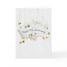 Jubiläum auf Birch Scroll mit Ivy