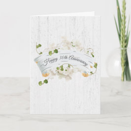 Jubiläum auf Birch Scroll mit Ivy Karte