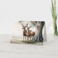 Jubiläum Baumherz mit Namen und Hirsch